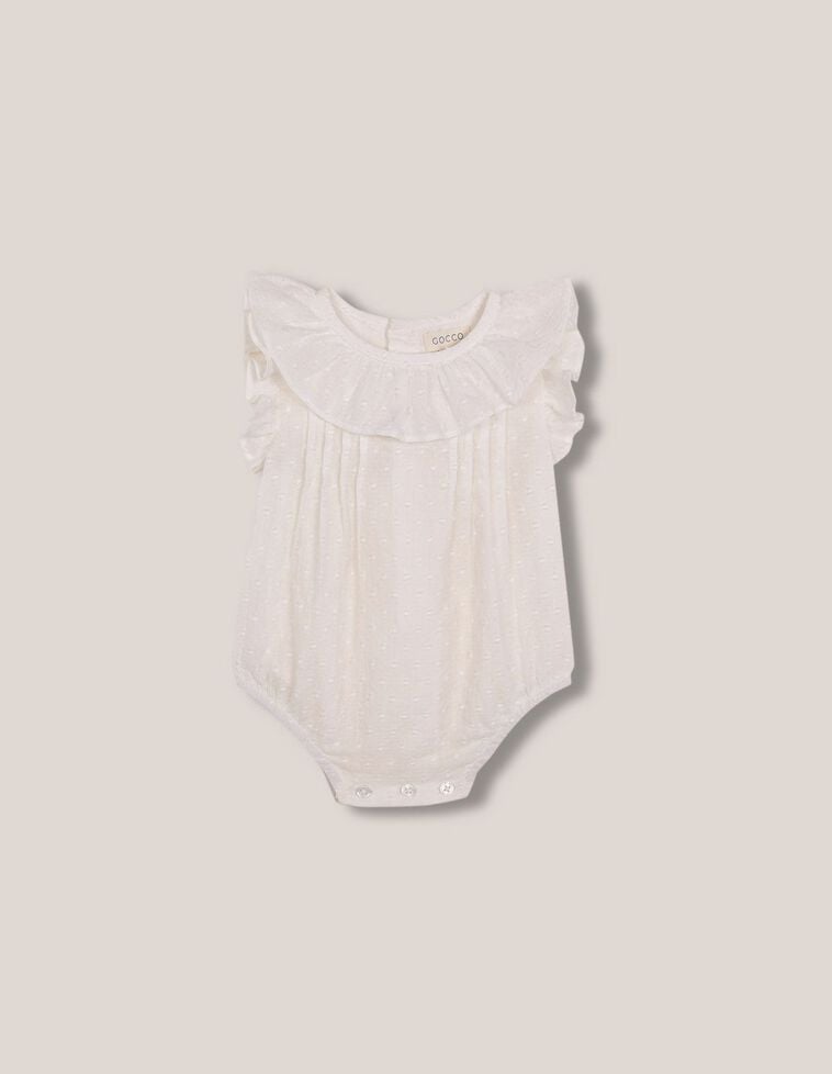Camisa body de dobby branco