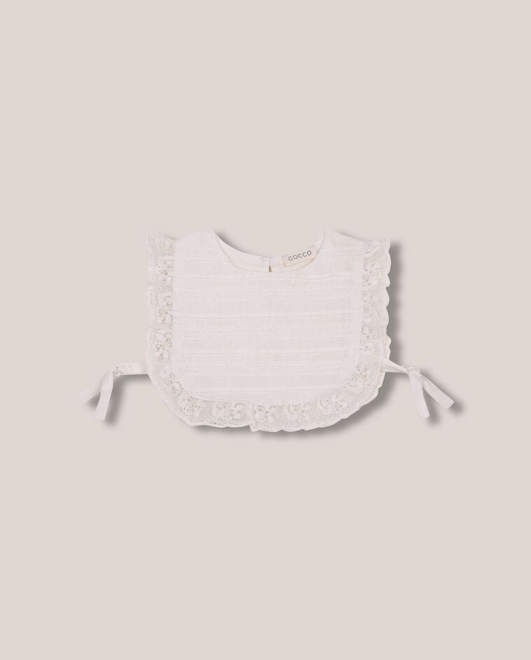 Bavoir blanc