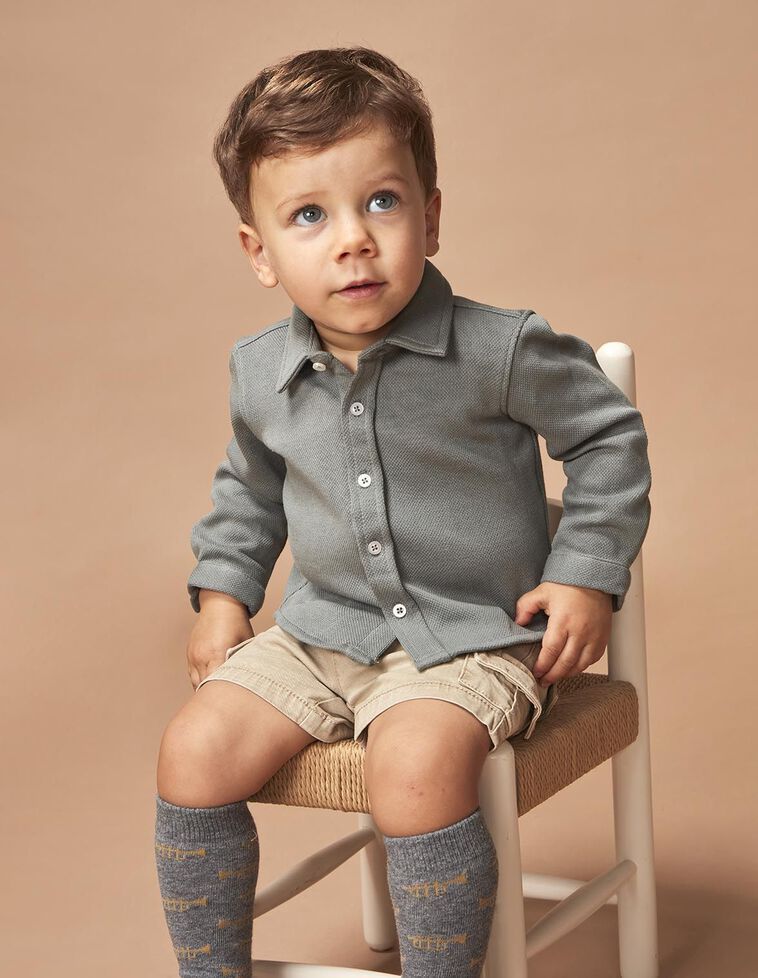 Chemise polo vert foncé