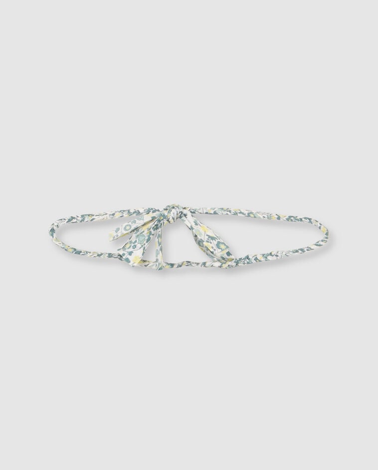Collier de fleurs bleu clair