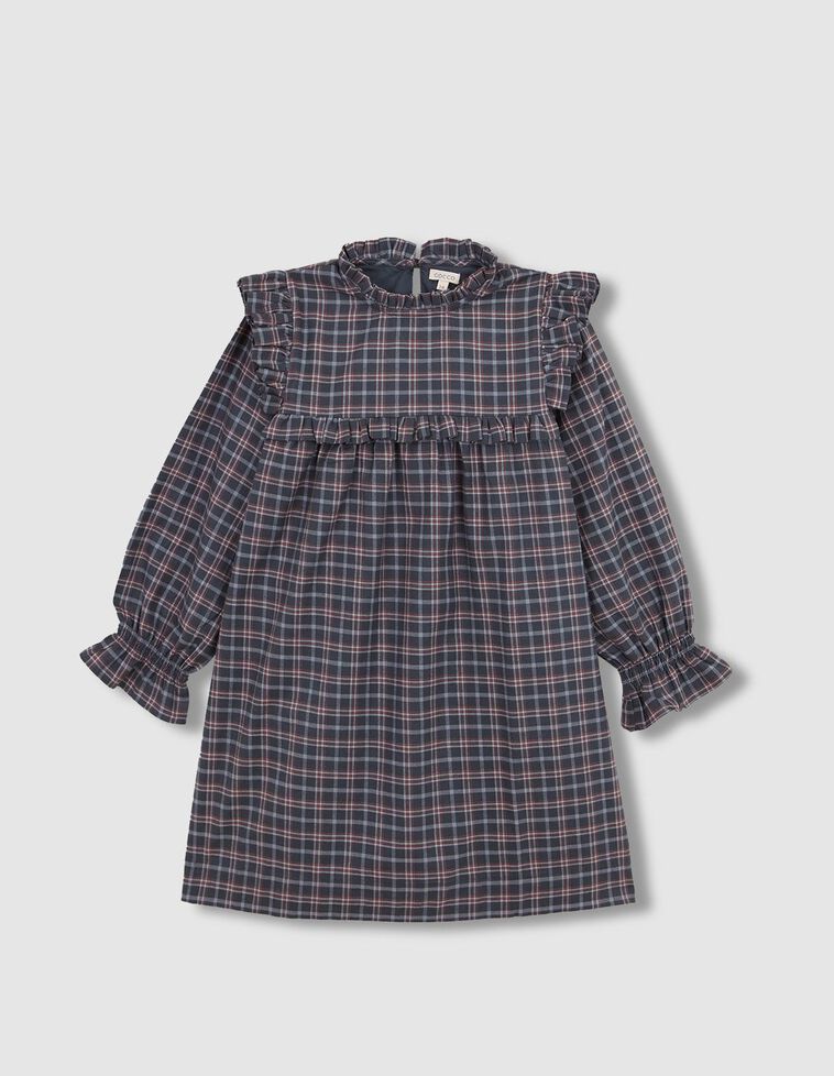 Robe à carreaux verte