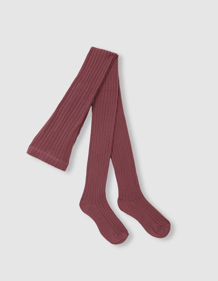 Calzamaglia basic a costine viola