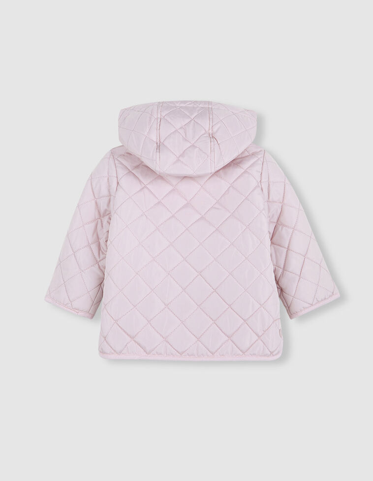 Manteau matelassé rose