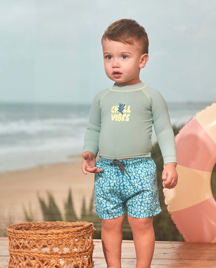 T-shirt de protection solaire manches longues vert