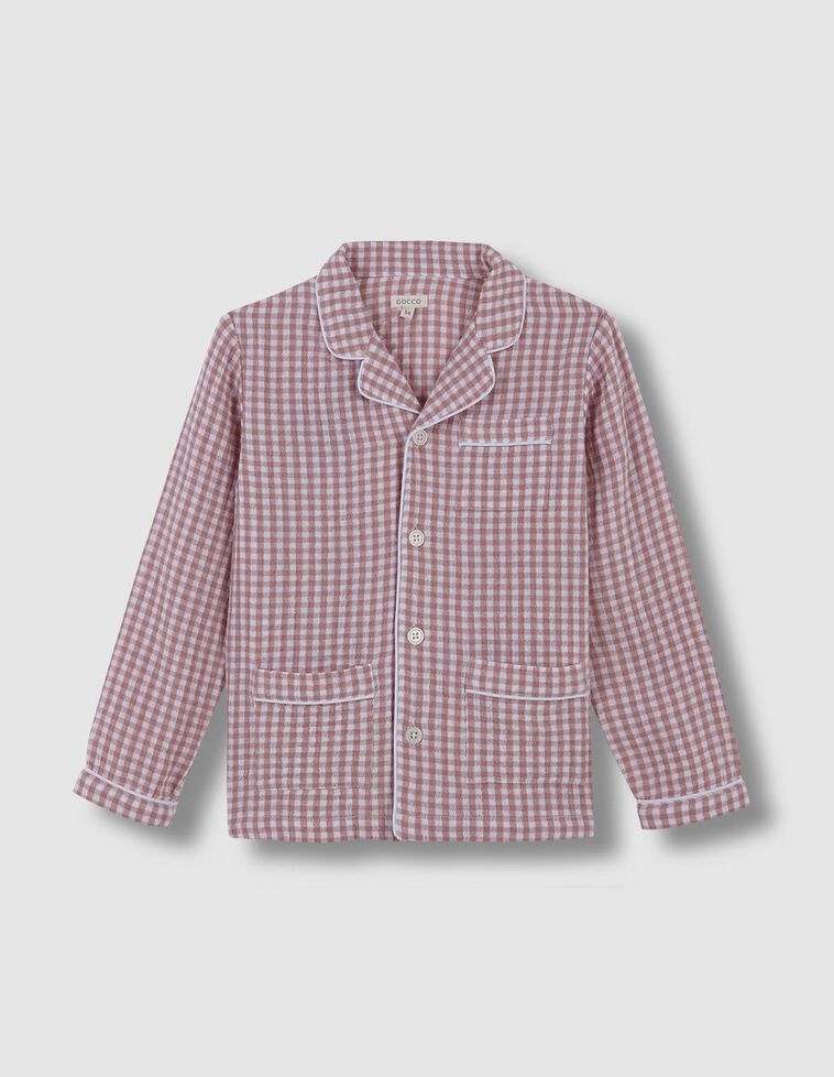 Pyjama mit Gingham-Print