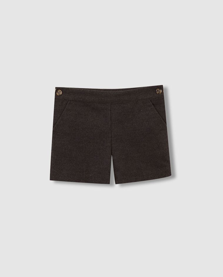 Pantaloncini grigi in flanella bambino