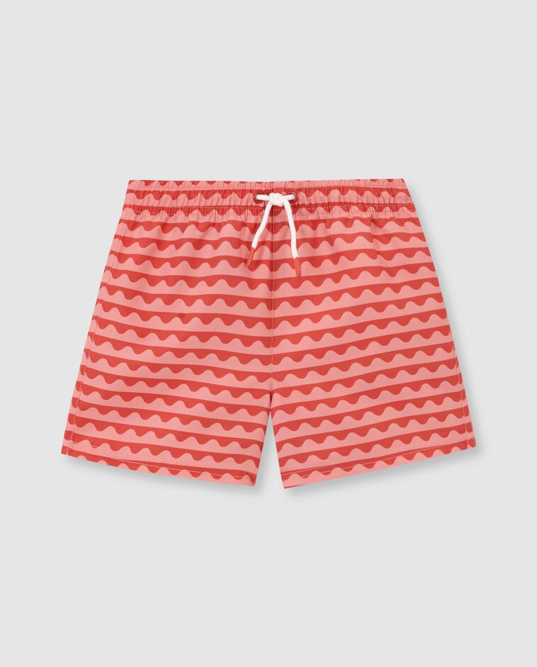 Maillot de bain imprim&eacute; vagues rose