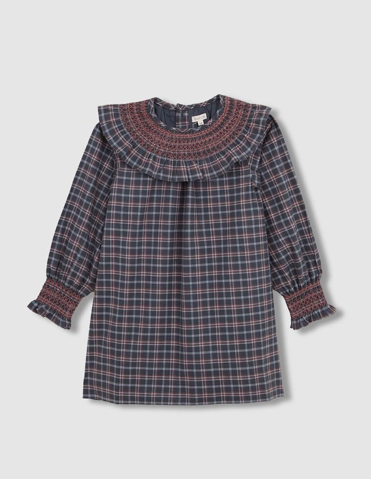 Robe à carreaux verte