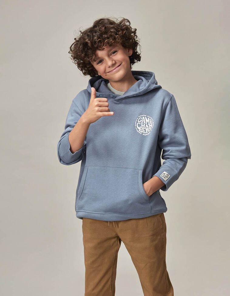 Sweat gris imprimé game changers