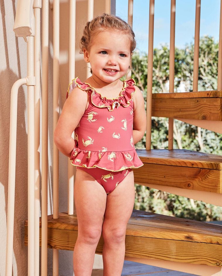 Maillot de bain crabes corail
