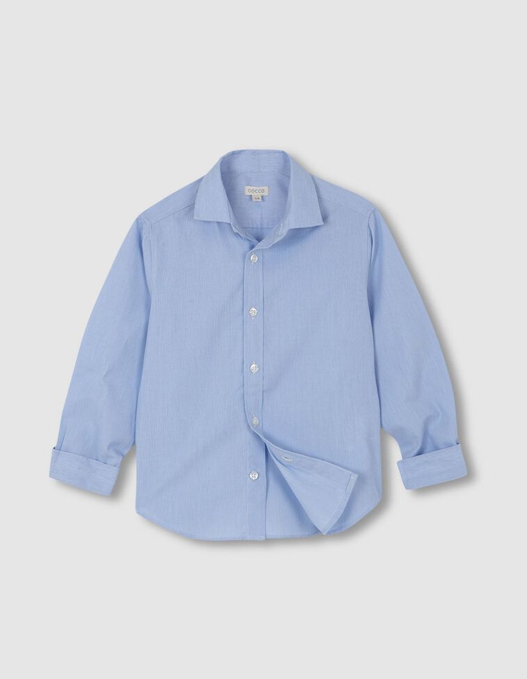 Camicia per cravatta color azzurro