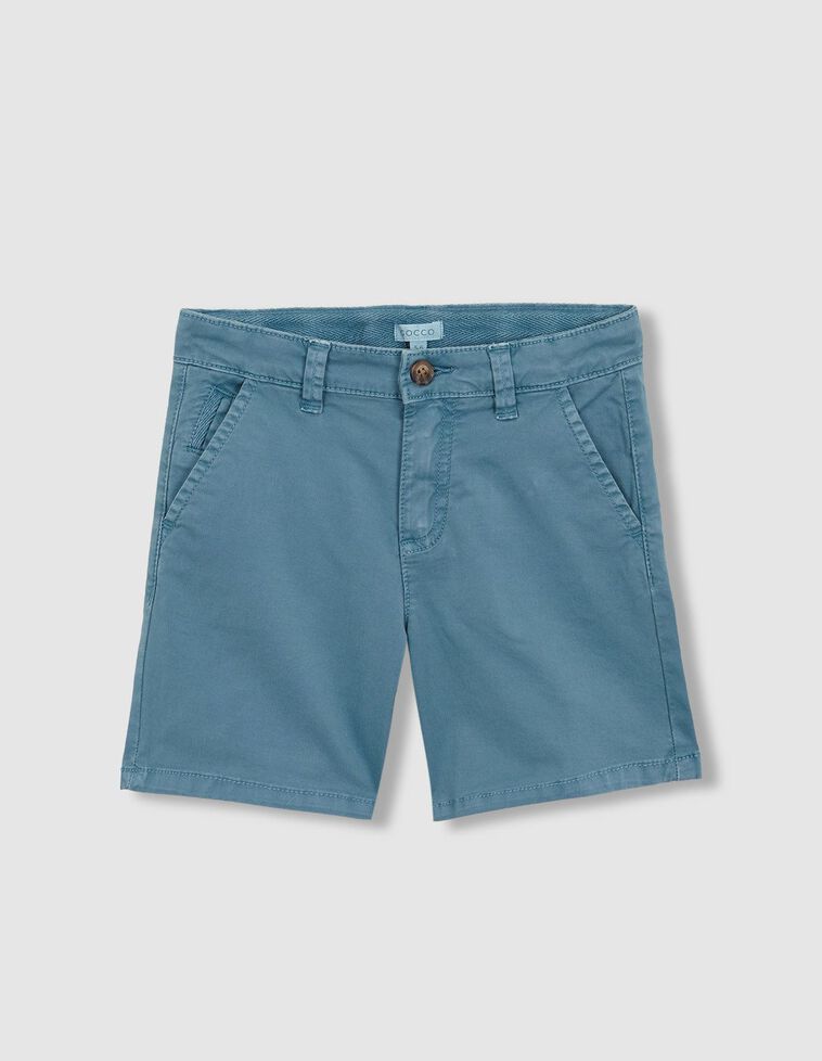 Pantalon chino court bleu clair