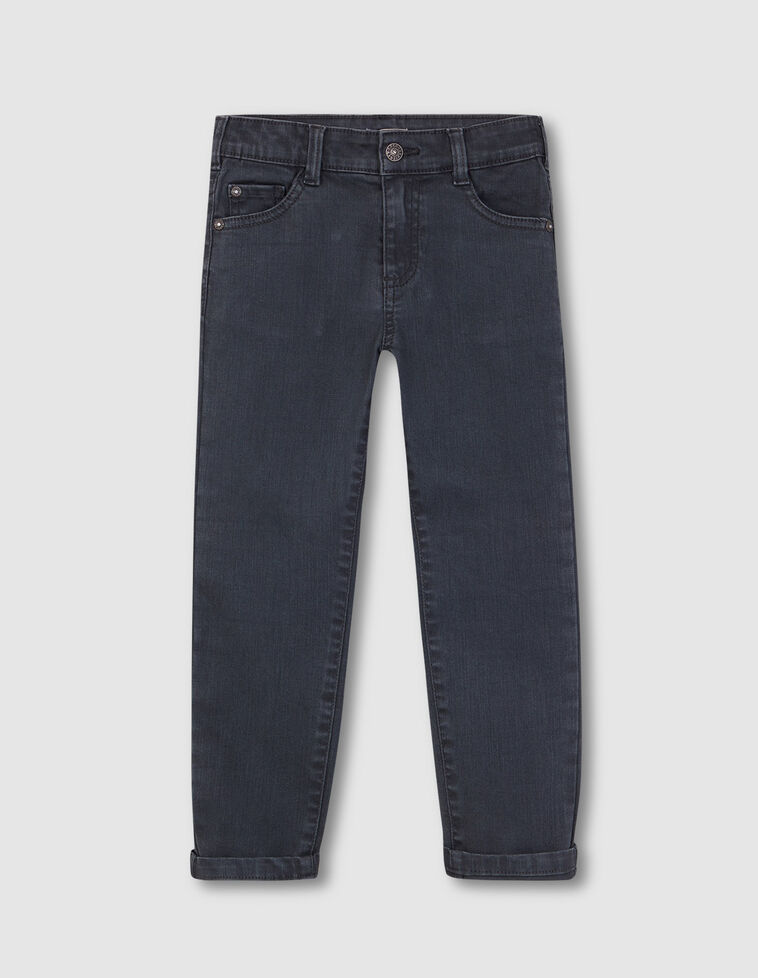 Pantaloni In Twill Petrolio