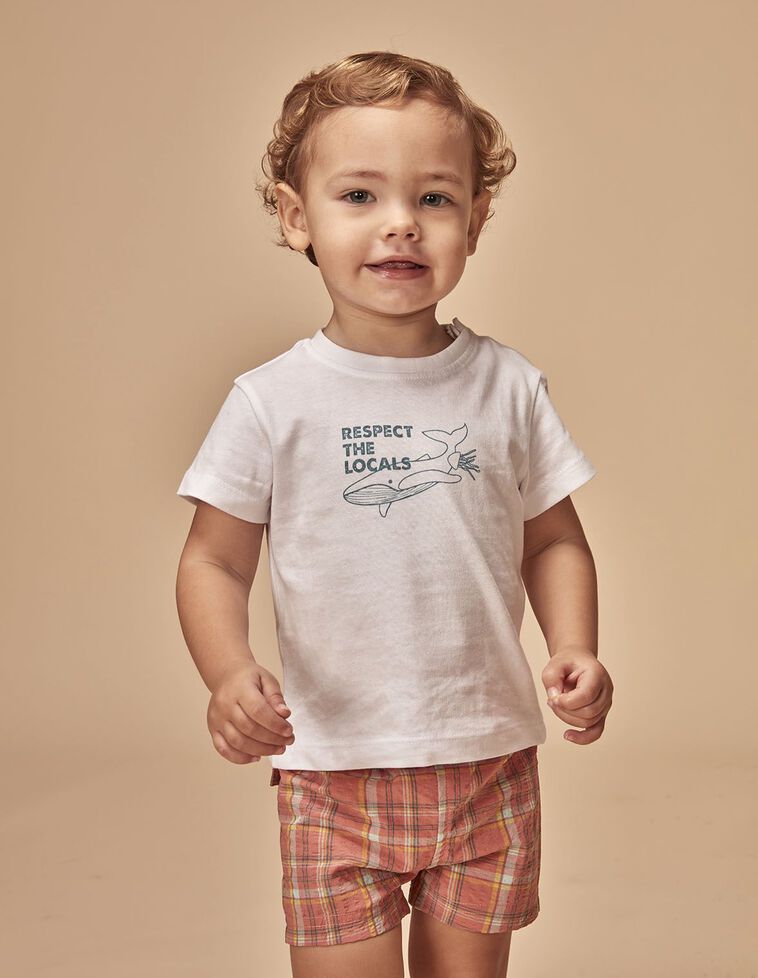 T-shirt respect branco