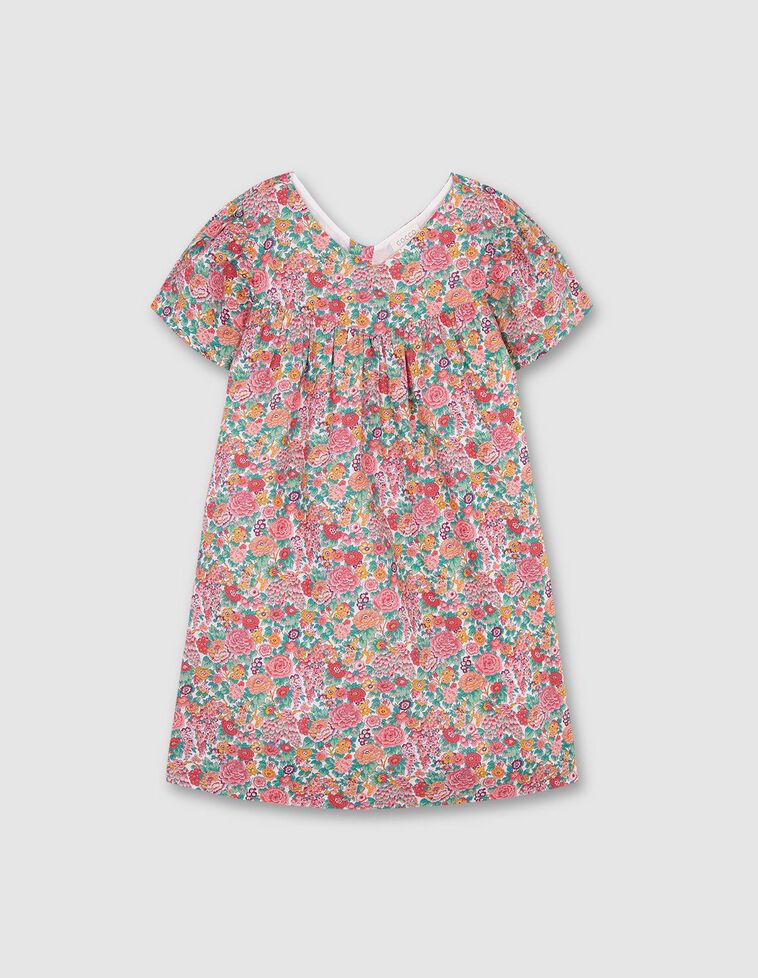 Vestido com estampado de flores Liberty 