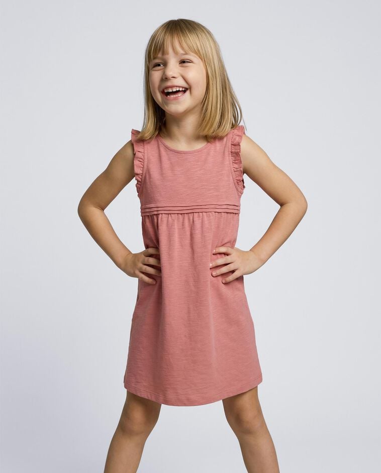 Robe en maille rose