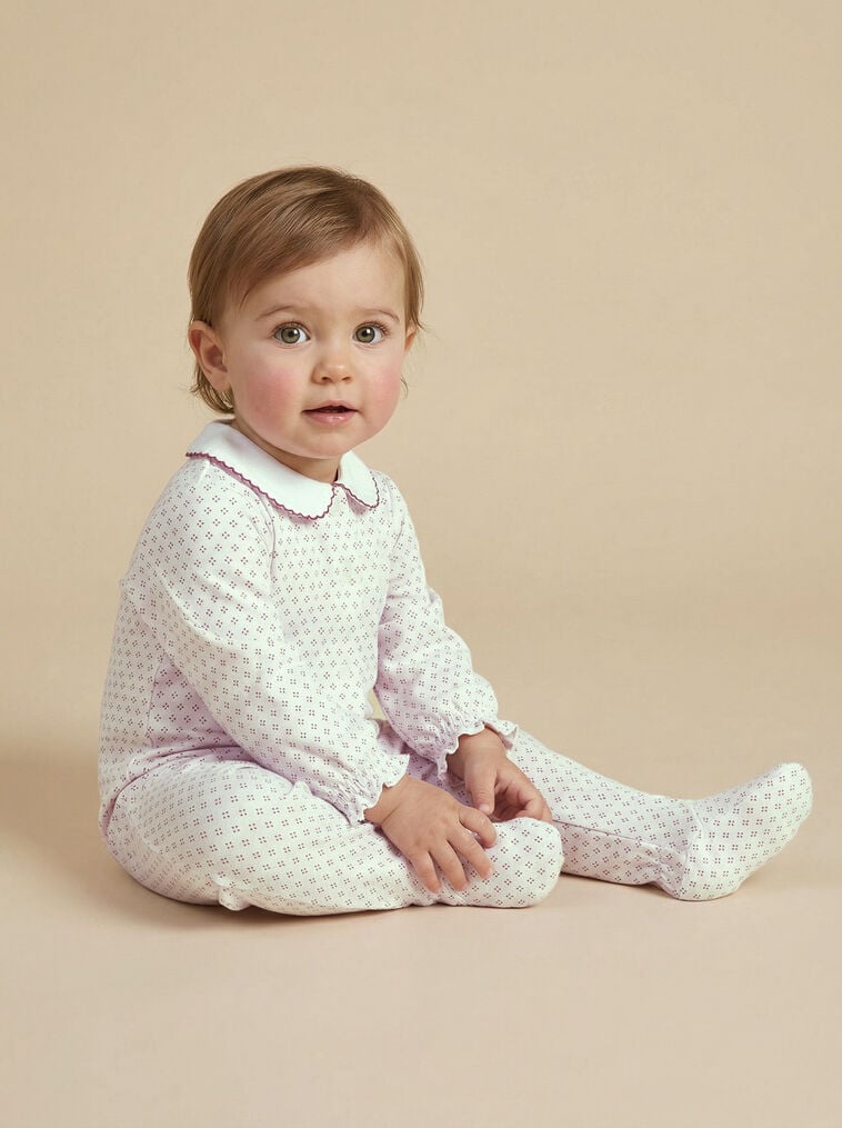 Pyjama &agrave; manches longues rose