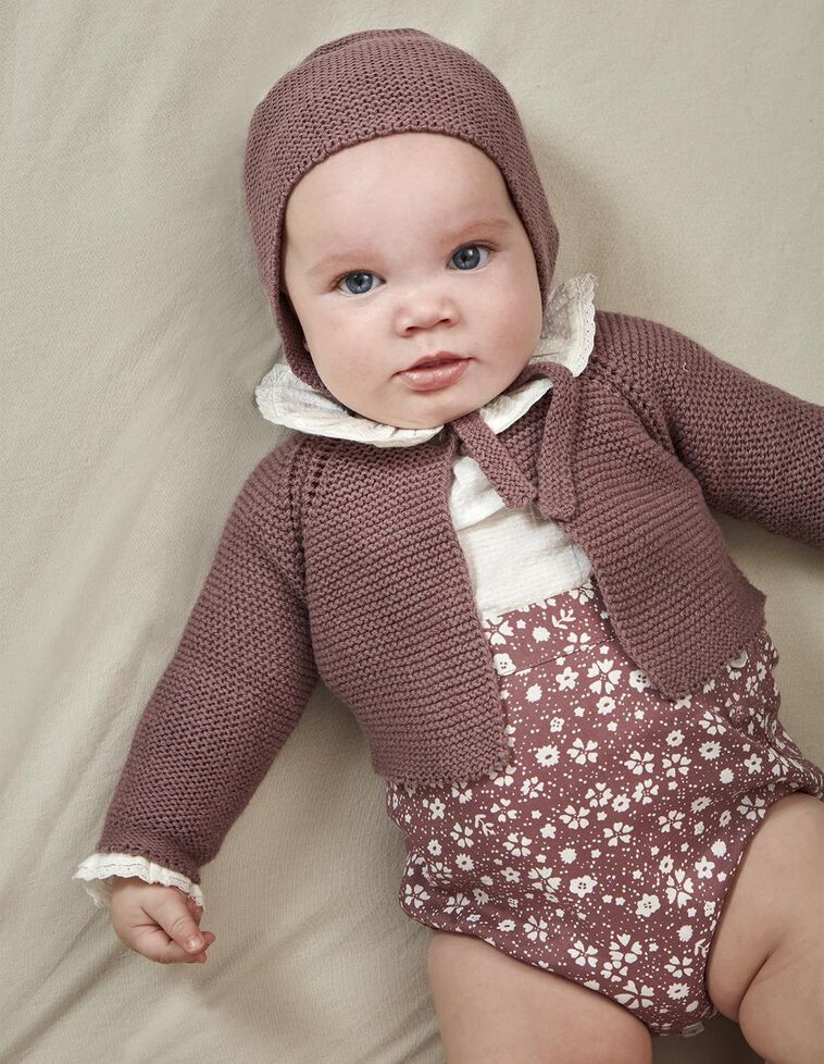 Veste en maille jersey violet