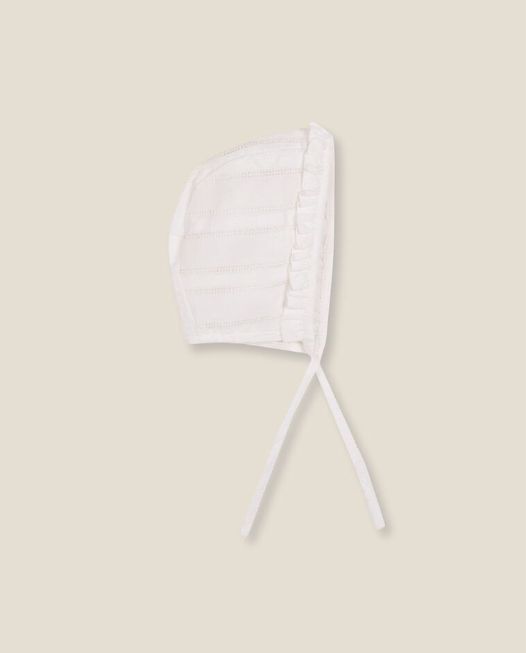 Wei&szlig;e elegante Baby M&uuml;tze Neugeborene