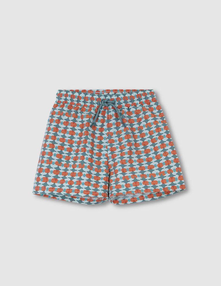 Fato de banho com estampado retro  esverdeada