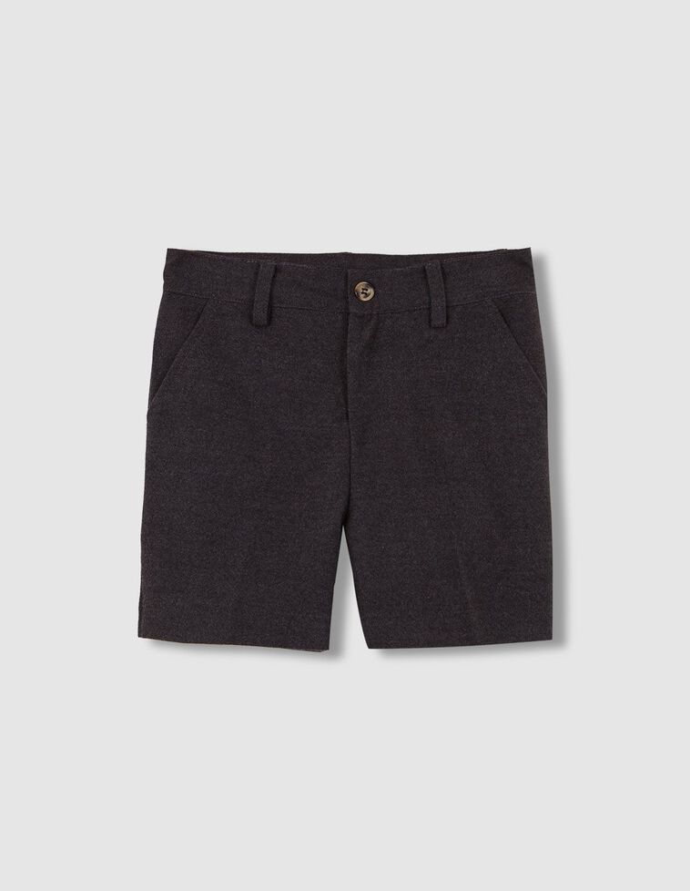 Flannel-Shorts, in Grau