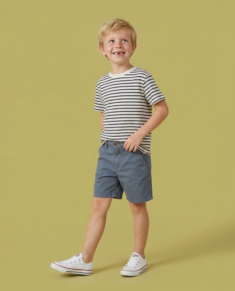 Short chino bleu clair