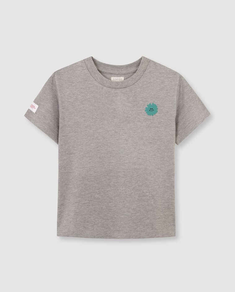 T-shirt &agrave; motif gris