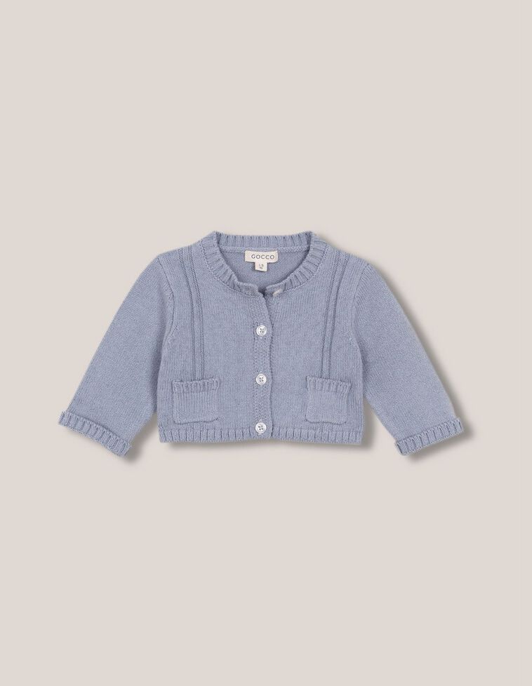 Veste bleue avec poches
