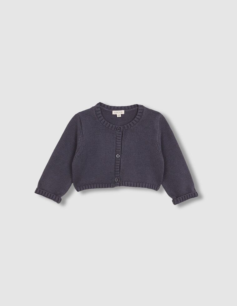 Veste basique courte bleu clair