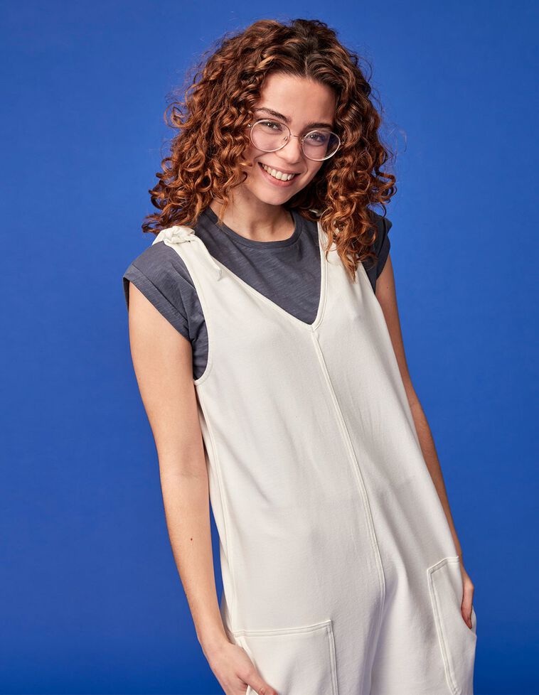 Maglietta garment dyed con taschino color grigio scuro