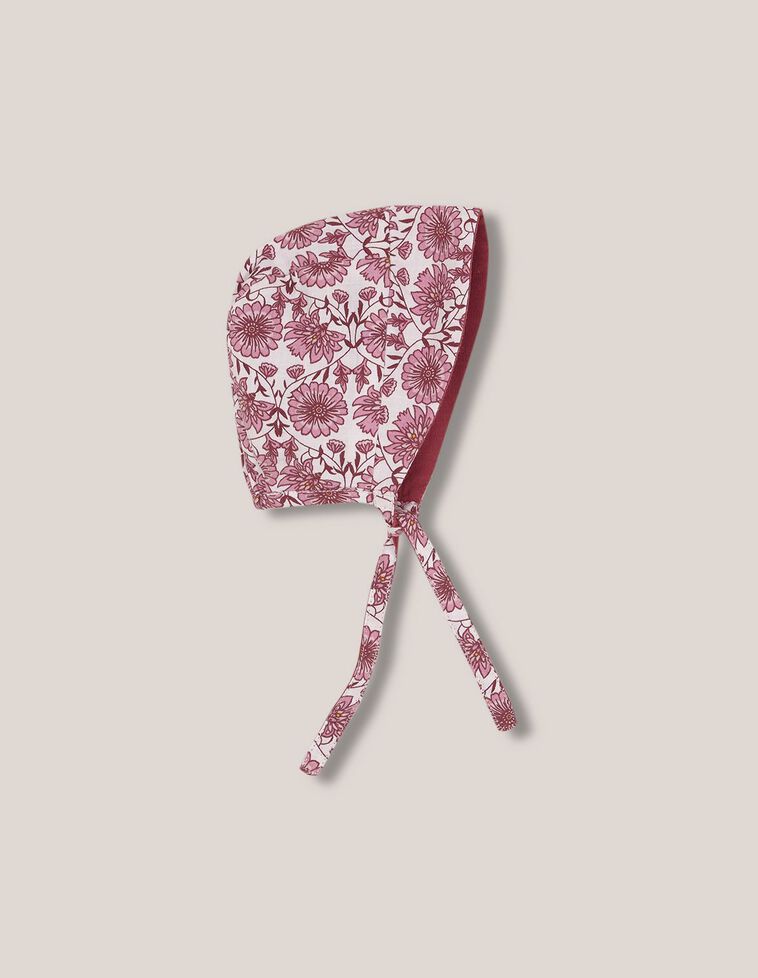 Bonnet imprimé rose