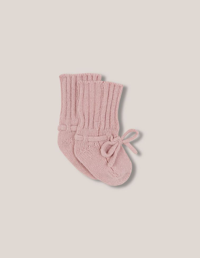 Chaussons hauts roses