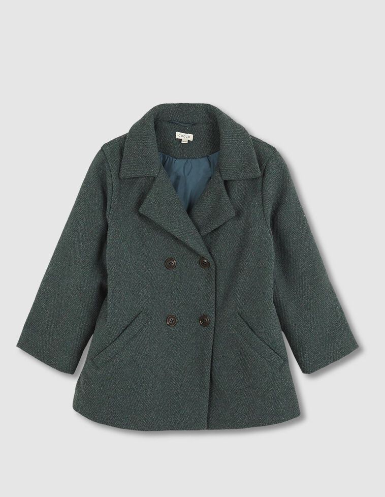 Cappotto spigato incrociato
