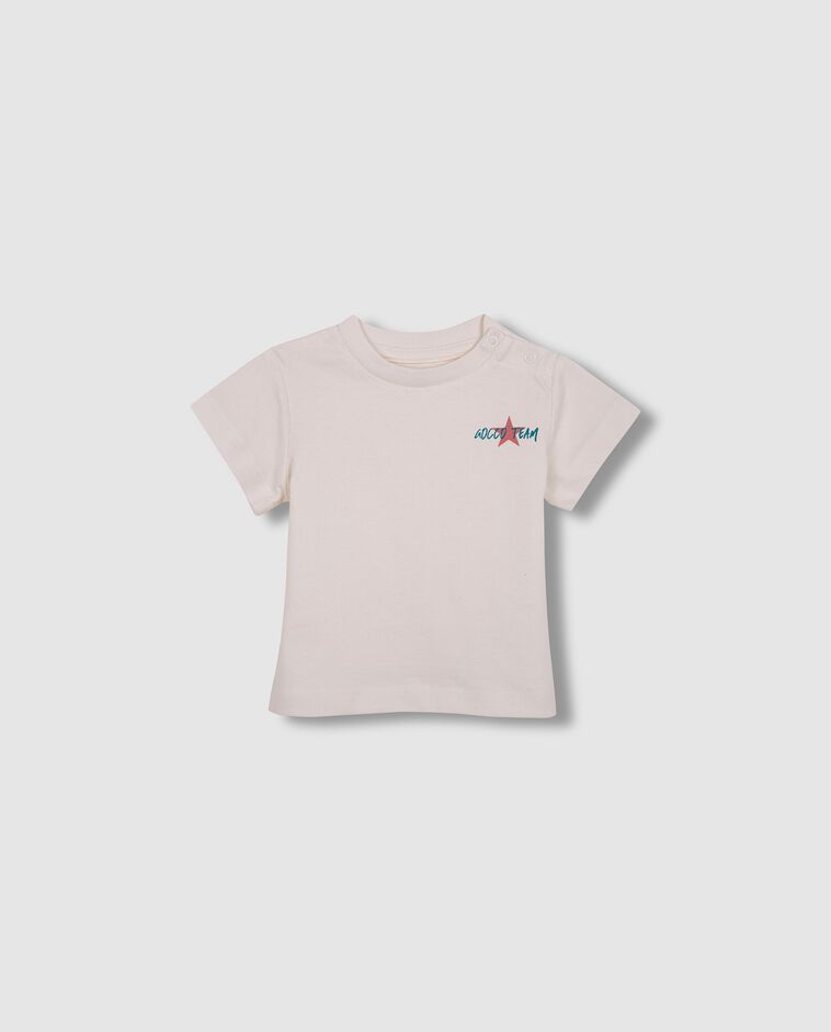 T-shirt &agrave; motif blanc