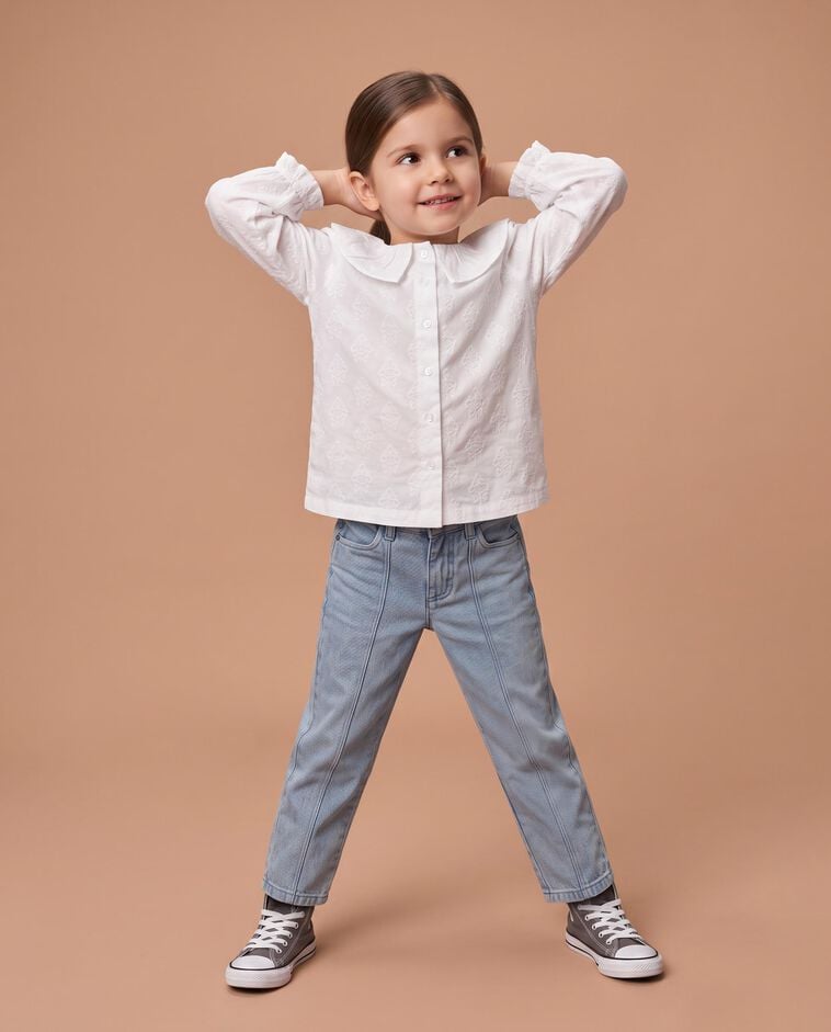 Jeans azzurri chiari carrot bambina