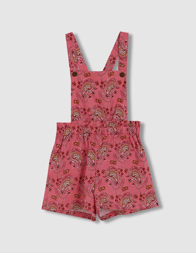 Salopette imprimé indien rose