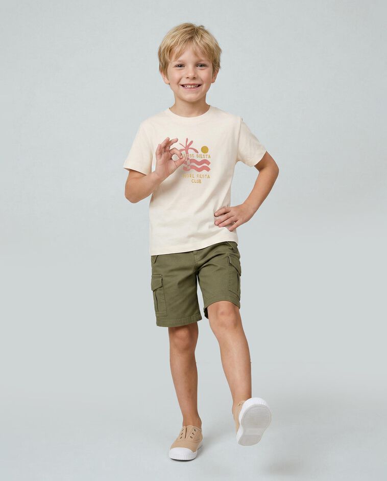 T-Shirt mit Aufdruck in Wei&szlig;