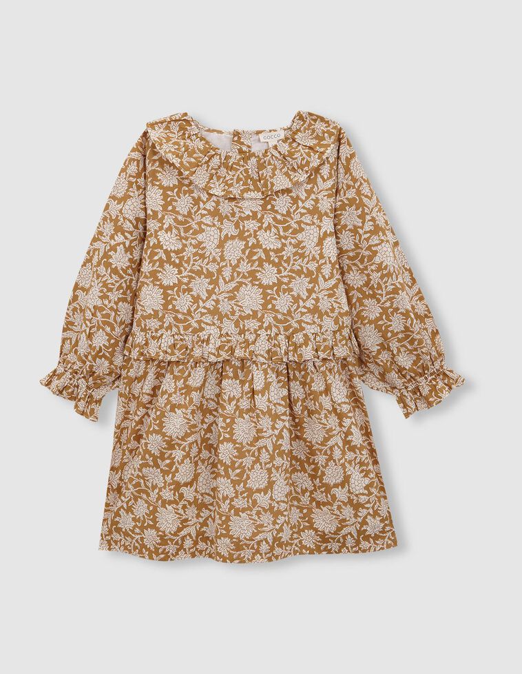 Robe imprimée jaune