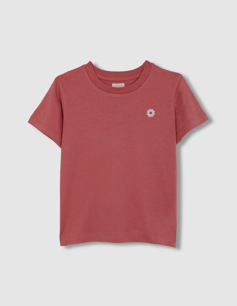 T-shirt imprimé monde rose