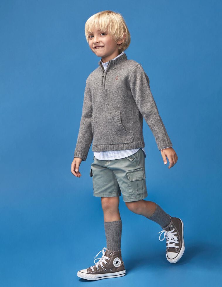 Short cargo vert foncé