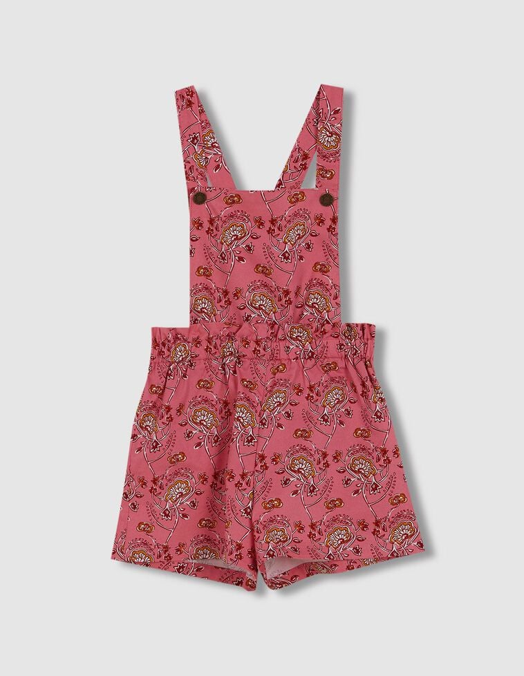 Salopette imprimé indien rose