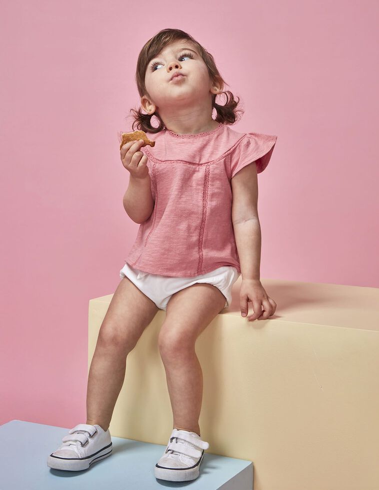 T-shirt à bretelles - rose