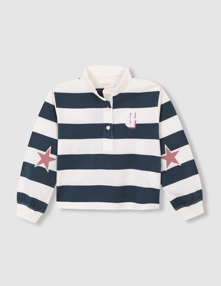 Polo rayé vert