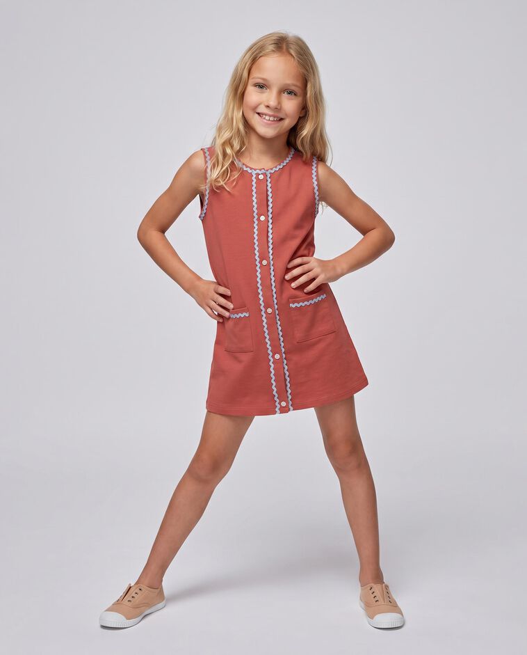 Robe en maille rose