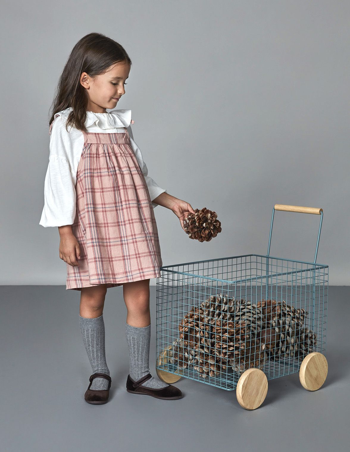 Robe chasuble carreaux best sale