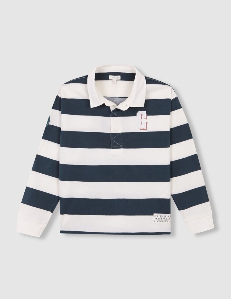 Polo rayé vert