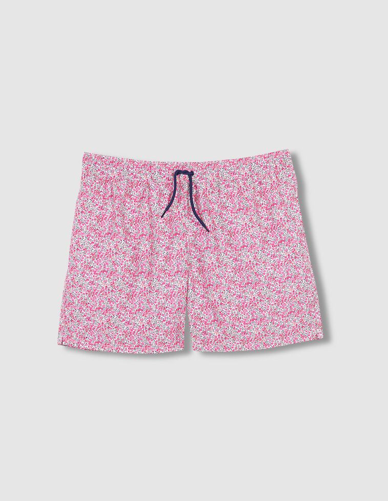 Fato de banho com estampado Liberty cor de rosa