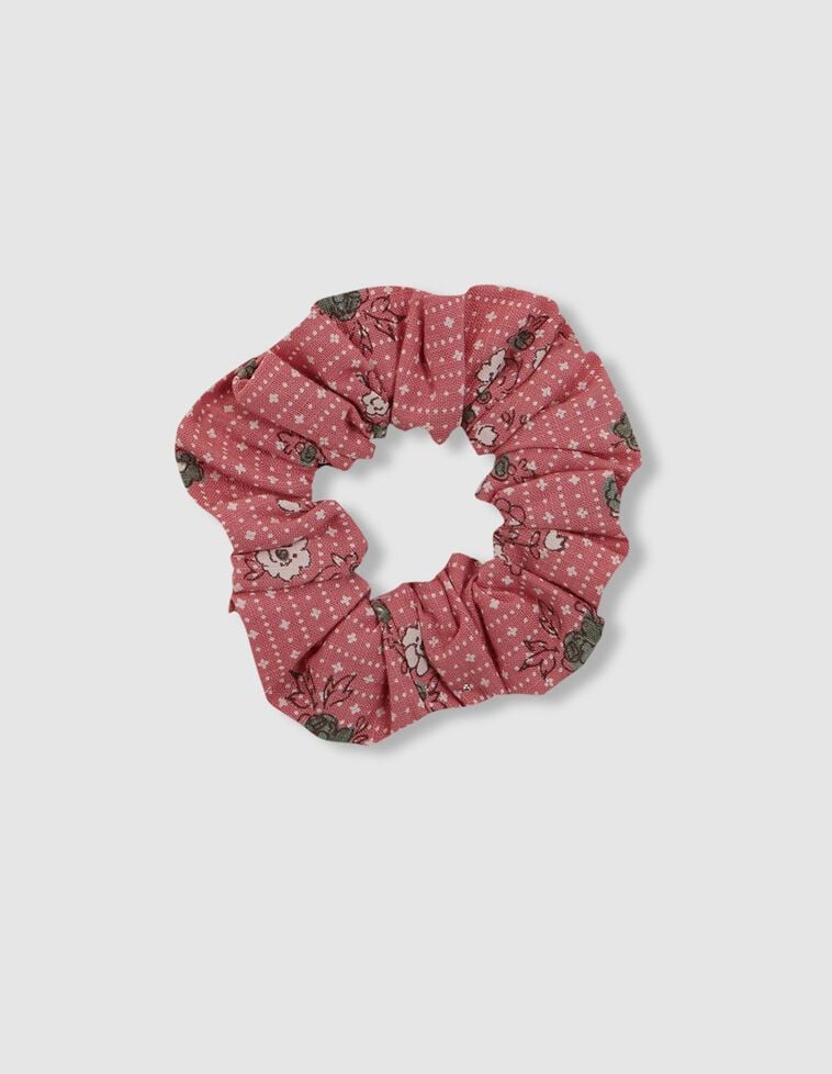 Elastico per capelli fiori rosa