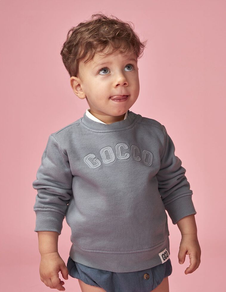 Sweat-shirt gocco bleu clair