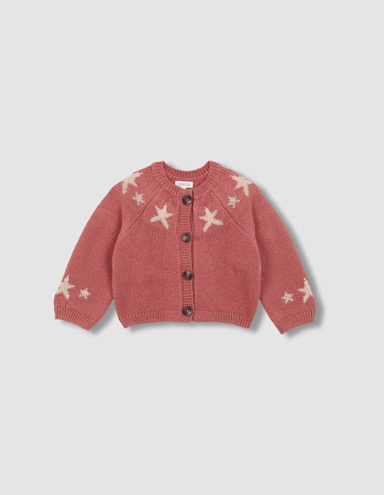 Casaco com estrelas vermelho